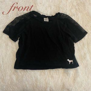 PINK Victoria Secret mesh sleeved t-shirt